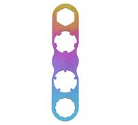 Risveglio TC4 - Clé à pédale de vélo Look pour pédales KEO, réparation légère de 29 g avec 4 tailles de trous, démontage et installation précis, argenté