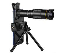 Risveglio Téléobjectif smartphone 32X avec trépied et clip, accessoire de télescope mobile haute puissance et compact pour noir