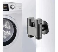 Risveglio Vanne d'angle de sortie 1 en 2 en alliage robuste, double poignée G12 pour séparateur d'eau, machine à laver, toilettes, pommeau de douche et évier de cuisine
