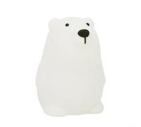Risveglio Veilleuse intelligente en forme de robot de conversation, dialogue vocal AI et conversion de texte, lampe WiFi avec voix personnalisables, pour motif lapin (ours)