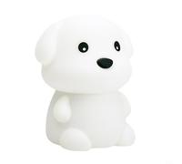 Risveglio Veilleuse intelligente robot de conversation, dialogue vocal AI et conversion de texte, lampe WiFi avec voix personnalisables, pour motif lapin (chien)