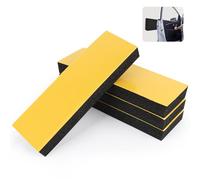 RISVOWO Mousse Protection Garage, 4 PièCes Protection Portiere Voiture, Protection Murale pour Le Garage Autocollante 30X10X3cm, Plaque Mousse pour La Protection Mur de Voiture Et de Garage, Noir