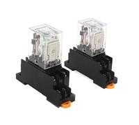 RISWEKFW 1pcs Intermediate Relay HH52P MY2NJ Plug-in Relay DC AC12v 24v AC110v 220v 380V 5a Silver Contact PYF08A 8pins Relay Socket(No Base,DC 24V)