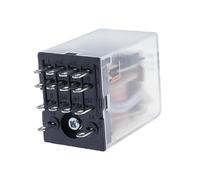 RISWEKFW 1PCS LED MY4 General Purpose Relay 4pdt,14pins Relais AC/DC 12V 24V 36V 48V 110V 220V 380V MY4NJ Relay Switch(AC,6V)