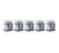 RISWEKFW 5Pcs Intermediate Relay HH52P MY2NJ Coil General DPDT Mini Electromagnetic Relay Switch with LED 8 Pins AC 110V 220V DC 12V 24V(DC,48V)