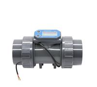 RISWEKFW Débitmètre d'eau BT-01 PVC DN80 avec Compteur à Turbine et Connexion par Fil de 3 Pouces for la Mesure du débit d'eau (100-3000 l/Min).