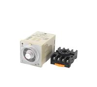 RISWEKFW H3BA-8 DC24V AC220V 50/60Hz Time Relay Delay Timer 0.5S-100h Pin Timer Industrial Household(AC220V)