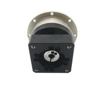 RISWEKFW Réducteur d'engrenage hélicoïdal de Haute précision, Sortie de Disque Circulaire for Moteur Pas à Pas Nema 23 34, servo 60 80 90 110 130mm(PLX120 24mm Input,Speed Ratio 50 to 1)