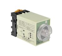 RISWEKFW ST3PF ST3 Time Relay DC12V DC24V AC110V AC220V Power Off Delay Timer Time Relay with Base Socket 8Pin 5S 10S 30S 60S 3M 10M(AC220V 60S)