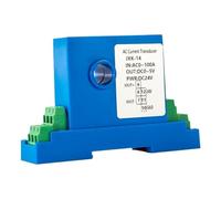 RISWEKFW Transducteur de Courant DC/AC 40A, 4-20MA 0-10V 0-5V, transmetteur de Courant RS485, capteur de Courant AC 8mm 12mm(8mm Pore,AC 0-80A_0-5V Output_24V DC)