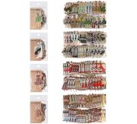 RISYPISY 120 Autocollants transparents de personnes, autocollants de femmes vintage, autocollants de filles à la mode pour le journalisme, le scrapbooking