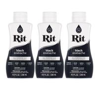 Rit Dye - Teinture liquide pour tissu de 227 g pour vêtements, décoration et travaux manuels - Noir (lot de 3)