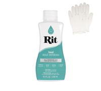 Rit Dye - Teinture liquide pour tissu pour travaux manuels, vêtements et décoration - Flacon de 236,8 g - Bleu sarcelle