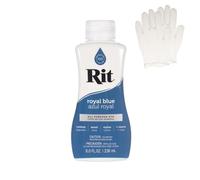 Rit Dye - Teinture liquide pour tissu pour travaux manuels, vêtements et décoration - Flacon de 237 ml - Bleu roi