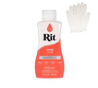 Rit Dye - Teinture liquide pour tissu pour travaux manuels, vêtements et décoration - Flacon de 237 ml - Corail