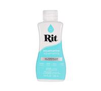 Rit Dye - Teinture liquide pour tissu pour vêtements, décoration et travaux manuels - Aigue-marine avec fixateur de couleur - 237 ml