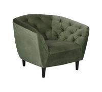 Rita Fauteuil, vert sapin, hévéa noir.