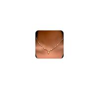 Ritach Colliers initiales pour femmes et filles - Collier de perles colorées claires avec pendentif initiale plaqué or véritable pour femmes, adolescentes, filles, cadeaux tendance, Laiton, Pas de