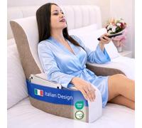 Ritalia Coussin de Lecture pour Lit et Canapé Dossier Ergonomique pour Lire et Regarder la TV - Soutien du Dos et des Cervicales - Confort Enveloppant