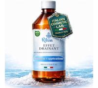 Ritalia® Liquide pour Bandages Drainants à base de Sel de la Mer Morte et Actifs 100% Végans - Anti-cellulite pour Jambes et Fessiers