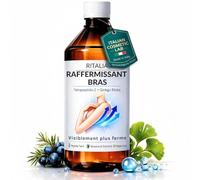 RITALIA Sérum Raffermissant Bras 500 ml - Soin Ciblé contre Bras Flasques & Peau Relâchée avec Peptides & Ginkgo Biloba - 10-12 Traitements - Alternative à la Crème Raffermissante - Made in Italy