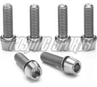 Ritchey WCS 4-Axis vis de potence, 6 pièces, titane, argent, M5 x 18 mm, légères, résistantes à la corrosion, compatibles avec les potences WCS 4-Axis, C-220 et Toyon