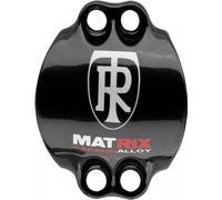 Ritchey WCS 4Axis capuchon de potence, 31,8 mm, Wet Black, plaque frontale de remplacement pour serrage à 4 vis, convient aux manches de fourche 1 1/8", idéal pour les cintres en carbone