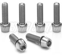 Ritchey WCS-Comp 4Axis vis de potence, 6 pièces, acier inoxydable, argent, compatible avec les potences WCS 4Axis, longue durée de vie et résistant à la corrosion