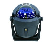 Ritchie Explorer Compas Cadran avec Support réglable et éclairage de Nuit Vert 12 V (Gris, 2 3/4")
