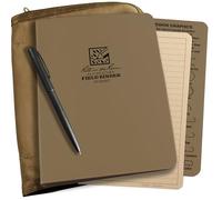 Rite in the Rain Kit de reliure résistant aux intempéries : couverture CORDURA®, reliure bronzée, 50 feuilles détachées universelles, stylo résistant aux intempéries (No. 9200T-KIT)