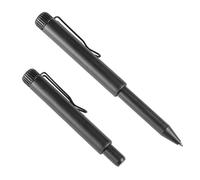 Rite in the Rain Stylo de portage en métal toutes saisons, corps noir, encre noire, 0,9 mm, pointe fine (n° BK17)