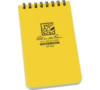 Rite in the Rain The Rain 135L6 Lot de 6 blocs spiralés résistants aux intempéries Couverture jaune 8 x 13 cm Motif universel