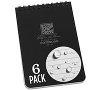 Rite in the Rain Universal Pocket Top spirale ordinateur portable - Vert/Vert, 7,6 x 12,7 cm 6 Pack Noir