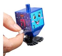 Rite Lite Hanukah Jumping Dreidel Hanukkah Gift Wind Up and Watch Him Jump! Décorations de fête juive pour fête de fin d'année, cadeaux judaïques, cadeaux d'hôtesse