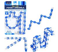 Rite Lite Snap N' Click Fidget Link Dreidels - Lot de 2 activités de Hanoukka multi-sensorielles addictives, cadeau judaïque, cadeau de fête juive, sac à friandises, décoration et cadeaux d'hôtesse