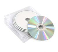 Ritek Lot de 10 disques enregistrables de qualité professionnelle avec surface imprimable à jet d'encre blanche Capacité 80 minutes d'enregistrement de musique 700 Mo 52X Emballé dans des pochettes en