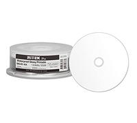 Ritek Pro Lot de 25 disques vierges enregistrables vierges imprimables pour Blu-ray 4 x 25 Go Blanc brillant 25 Go