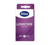 Ritex Longtime Lot de 8 préservatifs avec double anneau pour un jeu sexuel particulièrement long, fabriqués en Allemagne