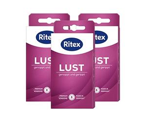 Ritex - Lust - 24 préservatifs à picots et nervurés ( 3 x 8 )