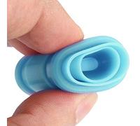RiToEasysports 1/10 Manchons de Tuyaux D'échappement pour Voiture à Gaz, 2pcs Couvercle de Silicone Violet Léger avec des Attaches de Câble, Résistante à Haute Température, Une Couleur Vive (Bleu