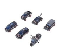 RiToEasysports 1:64 Metal Toy Cars avec Designs Authentiques, variété de Couleurs Classiques, Idéal pour Le Plaisir de, 6 PCS Véhicule en Alliage Set pour Enfants pour Enfants Garçons Girls (Type 3)