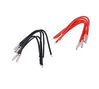 RiToEasysports 10 Pièces Câble de Moteur RC, Moteur Brossé RC 4mm Fiches Banane Connecteur Câble D'extension Fil 16AWG Fil de Silicone pour Axial Scx10, pour Moteur Redcat Gen8 RC