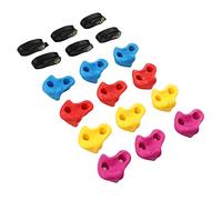 RiToEasysports 120pcs l'escalade Contient des Poignées d'escalade pour Enfants, Une Polyvalence Facile à Installer, Un Matériau de qualité Supérieure, Un Système de Sangle sécurisé, Une Conception