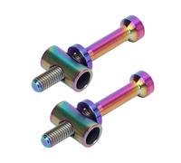 RiToEasysports 2 Pièces M5x40mm Boulons de Fixation de Tige de Selle de Vélo en Alliage Ti, Vis de Tige de Selle de Vélo Accessoires de Cyclisme avec Conception D'équilibre Unique, pour Tube de