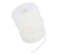 RiToEasysports 25 M/Perles à Rouleaux en Bricolaje Mariage de Mariage Mort 6 Mm Corde de Abmit Brillante (WHITE)