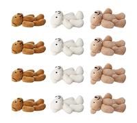 RiToEasysports 3,5 Pouces Bears Doll Soft Mini en Peluche Animaux pour Clés de Bricolage, variété de Couleurs, Décorations Idéales, Design Portable, Matériaux Premium avec Une Bague Pratique pour Le