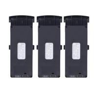 RiToEasysports 3 Pièces 3.7V 1800mAh Batterie au Lithium, Ensemble de Câbles de Charge de Batterie de Drone RC d'avion RC pour Avion RC Pliant S6 G6, RiToEasysportszk37dws4rq