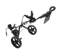 RiToEasysports 3 Roues Pliage Poussoir Chariot de Golf Poussoir avec 3 Roues Portable Pliage de Golf Chariot de Facile Conception de Boucle Réglable Réglable Stockage Multifonctionnel