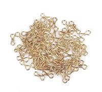 RiToEasysports 300pcs Oeillets de Leurres de Pêche, Yeux de Lest de Pêche en Alliage d'acier pour Poids, Moules, Accessoires D'attirail (M)