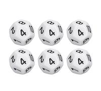 RiToEasysports 40 Pièces Jeu de Dés à 12 Faces Dés Polyédriques en Plastique avec de Grands Chiffres Faciles à Lire pour Les Jeux de société Fête de Famille en Classe Pub Club Activités (White)